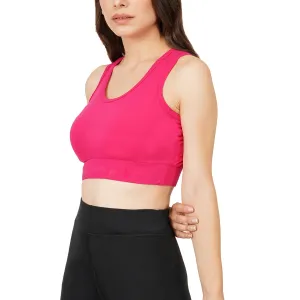 Bamboo Fabric Sports Bra Non Padded Full Coverage for Women