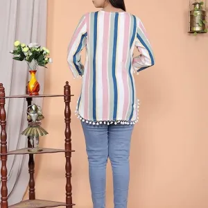 Printed Straight A line Kurti