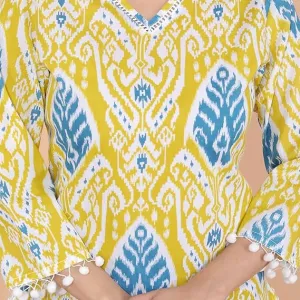 Geometric Printed Straight  Kurti