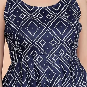 Women's Cotton Printed Short Flared Anarkali Kurti