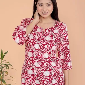 Women's Rayon Printed Stylish Kurta