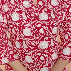 Women's Rayon Printed Stylish Kurta