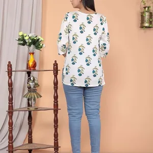 Women's Rayon Printed Stylish Kurta