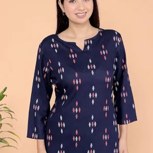 Women's Rayon Printed Stylish Kurta