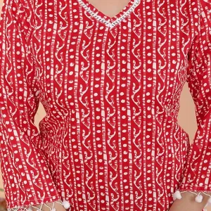 Printed Straight Kurti