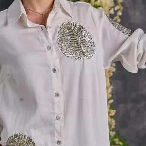 Women's Cotton Tunic & Straight Women Western Cord Set