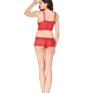 Bridal Lace Bra Panty Lingerie Set for Women Stylish Wear