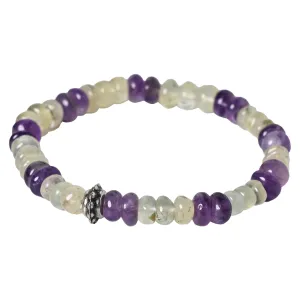 Amethyst & Prehnite Healing Bracelet – Elevate Spirit & Calm