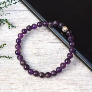 Real Certified Amethyst Stone Healing Bracelet | Powerful Stone For Protection & Inner Cleansing
