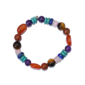 Natural Certified Seven Chakra Bracelet For Opening All 7 Chakras
