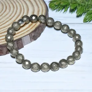 Natural Certified Pyrite Bracelet For Creativity and Energy