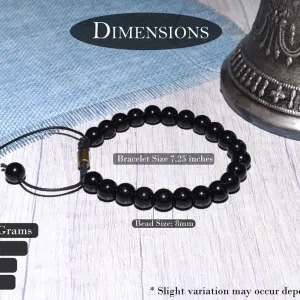Natural Certified Onyx Bracelet For Protection, Health and Balance