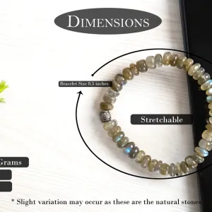 Original Labradorite Bracelet For Stress, Anxiety, Pain And Negative Energy