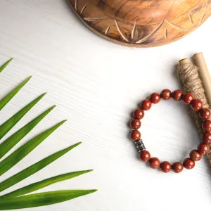 Original Red Jasper Bracelet For Balance, Endurance and Emotional Wellbeing