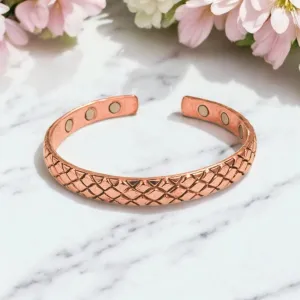 Pure Copper Magnetic Therapy Band - Kada for Arthritis Relief – Adjustable, Stylish Design with 6 Powerful Magnets