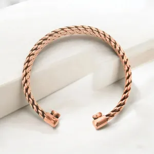 Pure Copper Magnetic Therapy Band Adjustable, Stylish Design with Powerful Magnets