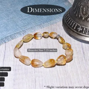 Natural Certified Citrine Bracelet For Success And Prosperity