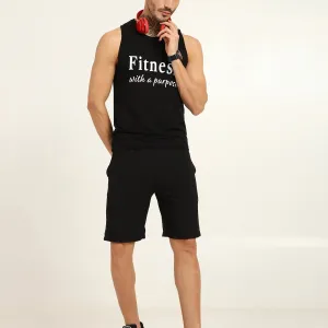 Men’s Bamboo Gym Vest – Soft, Breathable Workout Tank in Black