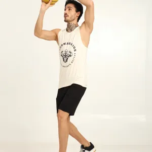 Men’s Bamboo Gym Vest – Soft, Breathable Workout Tank in Cream