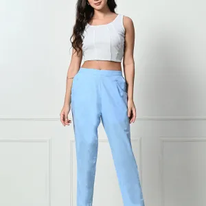 Women’s Linen Cotton Palazzo Pants – Eff...