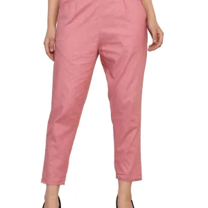 Women’s Linen Palazzo Pants – Effortless Style & Breathable Comfort | Pink