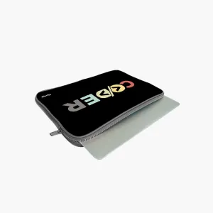 "CODER: IT PERSON" Laptop Sleeves:Bold Modern Design for Every Size