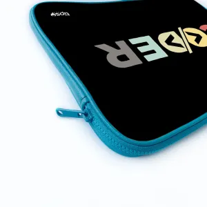 "CODER: IT PERSON" Laptop Sleeves:Bold Modern Design for Every Size