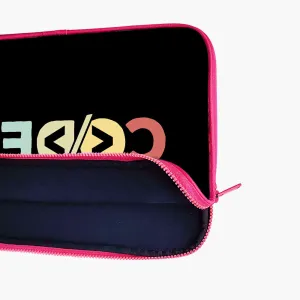 "CODER: IT PERSON" Laptop Sleeves:Bold Modern Design for Every Size