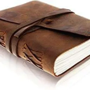 Leather Journal Diary with Antique String Closure Handmade 200 Pages
