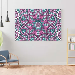 Mandala Art Painting For Wall Decoration With Frame Canvas Painting