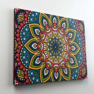 Mandala Art Framed Canvas Painting for Home Walls