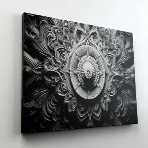 Mandala Art Painting For Wall Decoration With Frame Canvas Painting