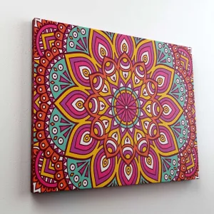 Mandala Art Painting For Wall Decoration With Frame Canvas Painting