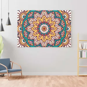 Mandala Art Painting For Wall Decoration With Frame Canvas Painting