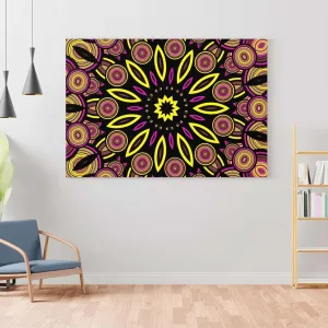 Mandala Art Framed Wall Canvas Painting for Decor
