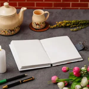 Handmade Printed Cardboard Journal Diary with Buckle Lock – Classic