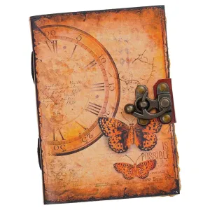 Vintage Handmade Genuine Leather Diary String Closure