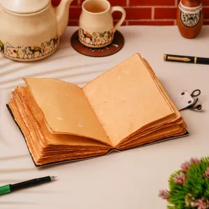 Vintage Handmade Genuine Leather Diary String Closure
