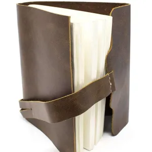 Leather Journal with Antique String Closure Handmade 200 Pages