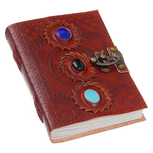 Vintage Handmade Genuine Leather Diary Journal 200 Unruled Pages