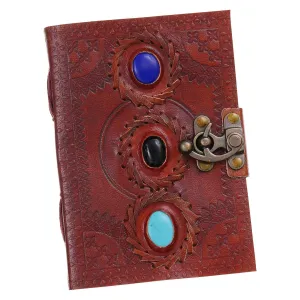 Vintage Handmade Genuine Leather Diary Journal 200 Unruled Pages