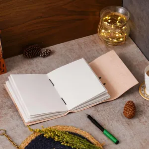 Vintage Handmade Leather Diary Journal – 200 Unruled Pages