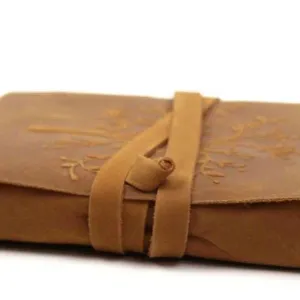 Leather Journal Diary with Premium Antique String Closure – Handmade
