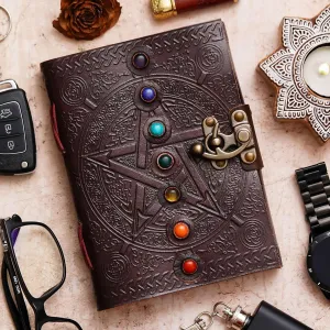 Vintage Handmade Genuine Leather Diary J...