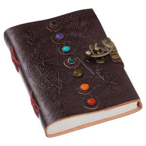 Vintage Handmade Genuine Leather Diary Journal – 200 Unruled Pages