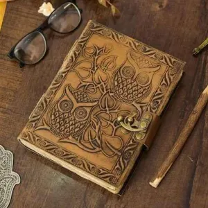 Genuine Leather Diary Journal – Deckle E...