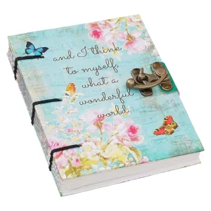 Handmade Printed Cardboard Diary with Buckle Lock – 200 Pages