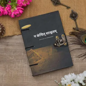 Vintage Look Buckle Lock Writing Diary H...