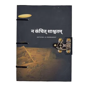 Vintage Look Buckle Lock Writing Diary Handmade Notebook