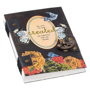 Handmade String Closure Diary with 200 Unruled Pages